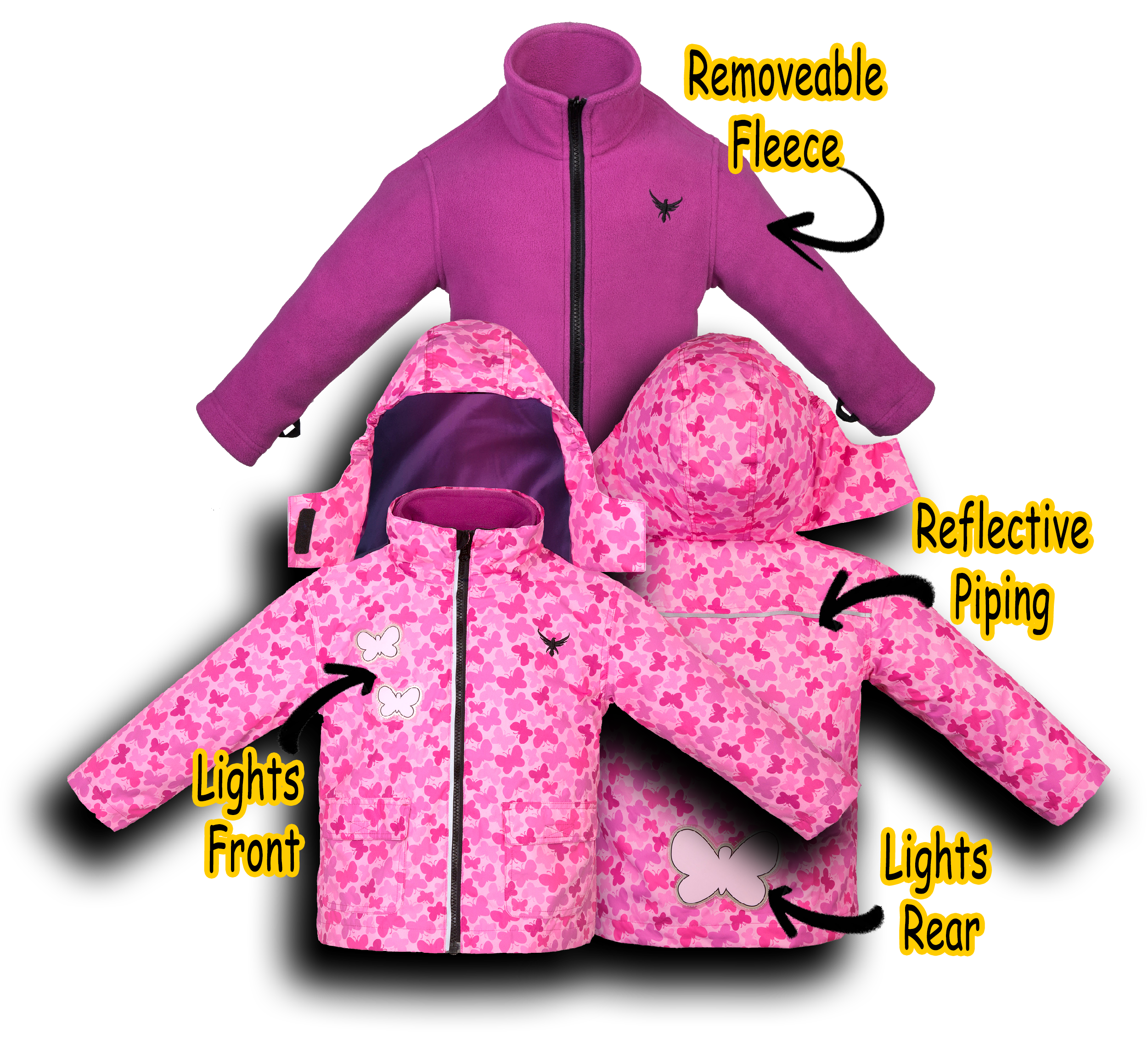 LumiCoat™ with removeable inner-fleece - Lumiwear - Lumiwear - LumiCoat
